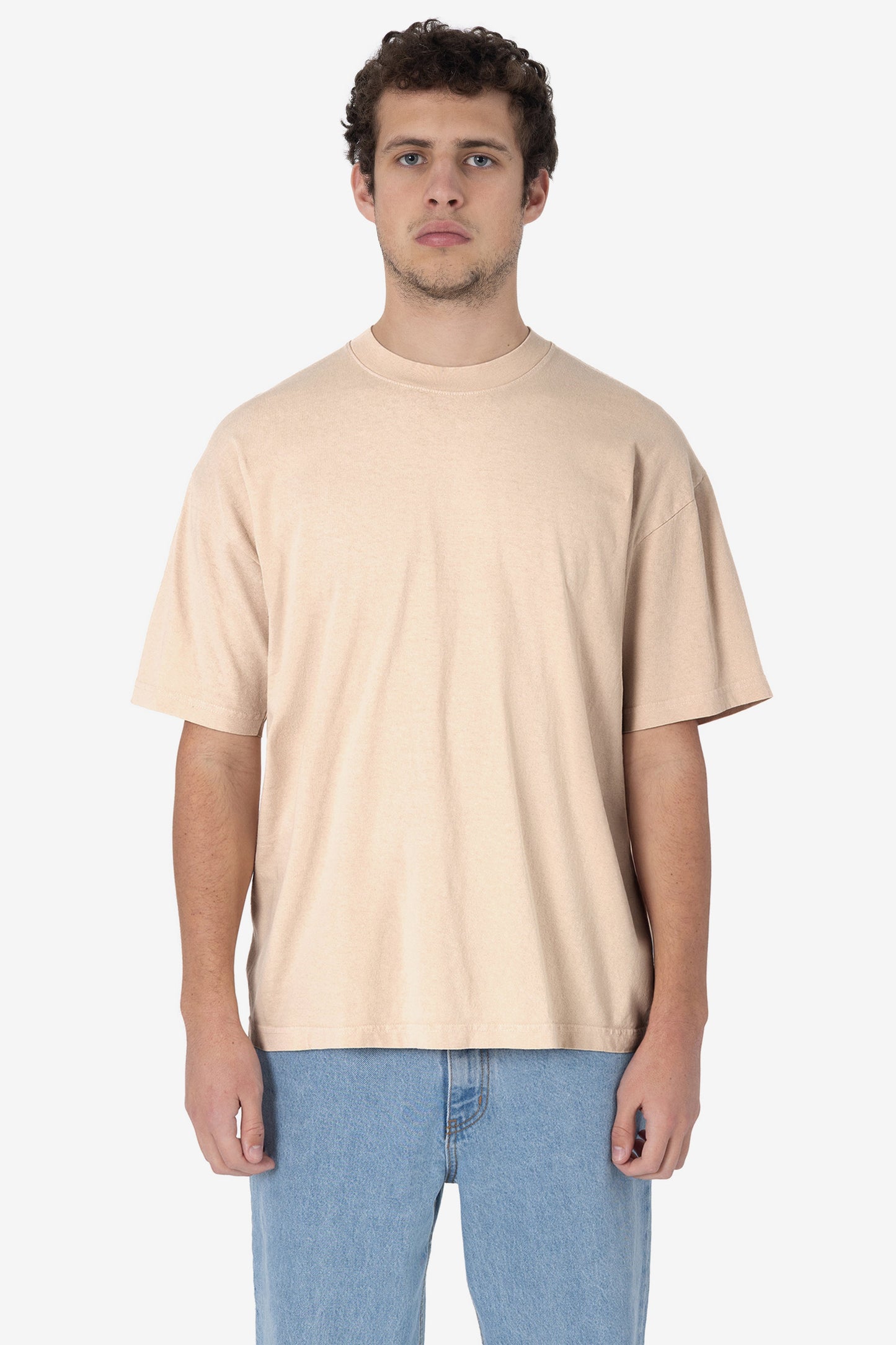 LA Apparel Garment Dye Crew Neck T-Shirt (Mineral Wash)