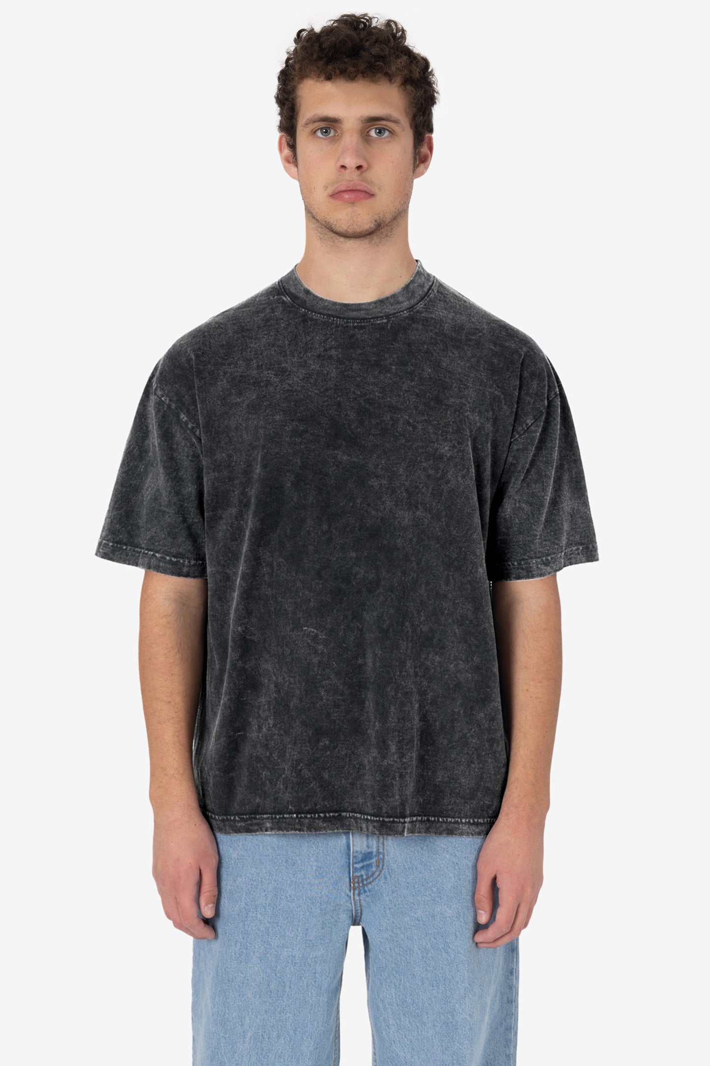 LA Apparel Garment Dye Crew Neck T-Shirt (Mineral Wash)