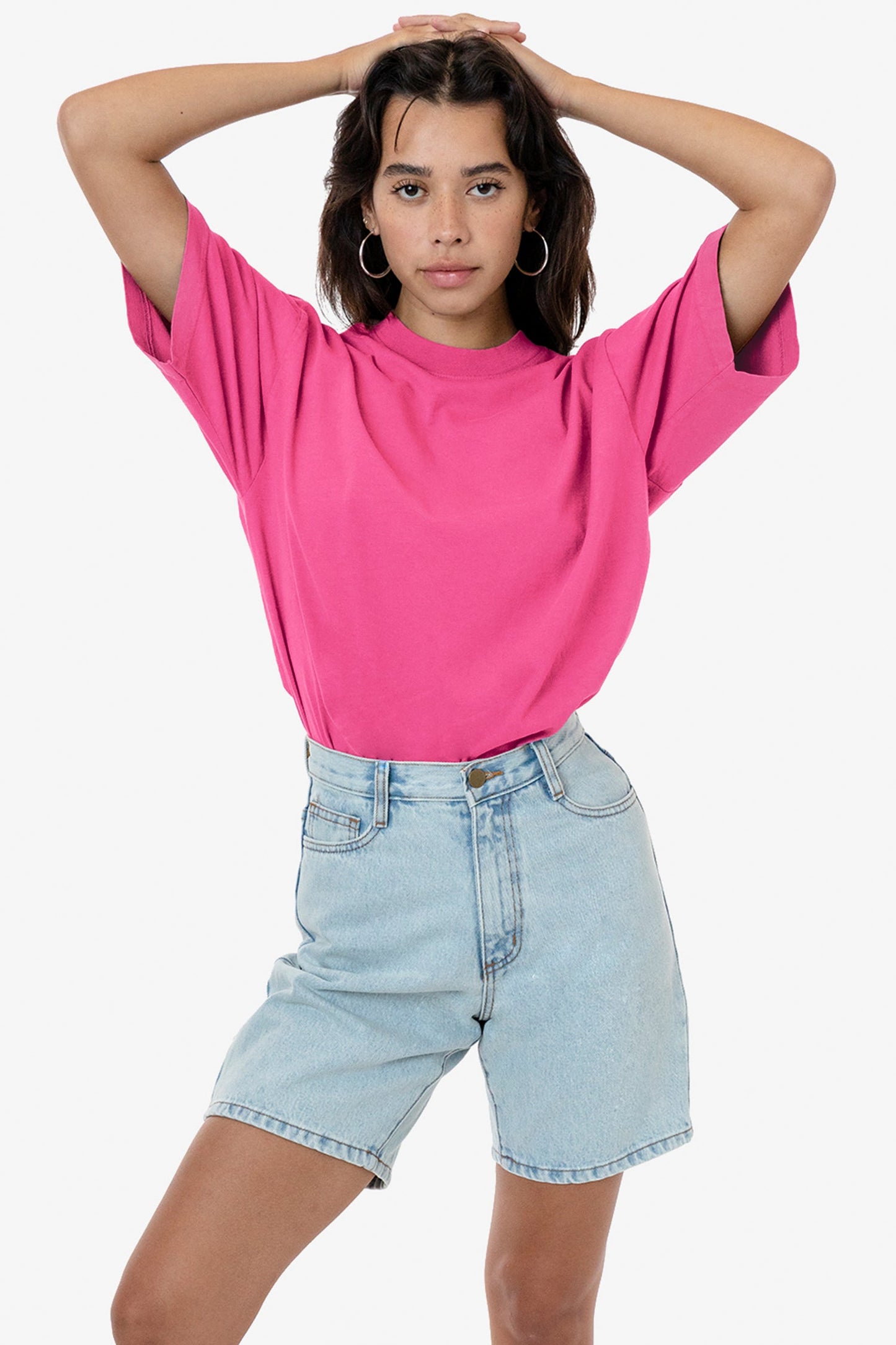 LA Apparel Garment Dye Crew Neck T-Shirt (Mineral Wash)