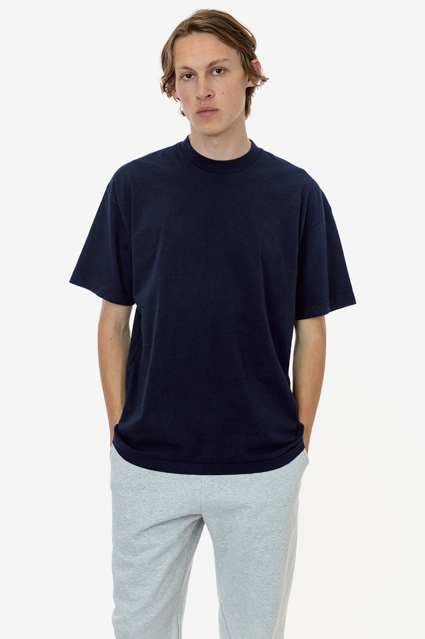 LA Apparel Garment Dye Crew Neck T-Shirt (Mineral Wash)
