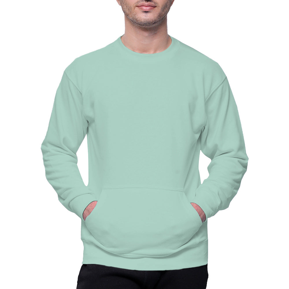 Circle Unisex French Terry Crewneck Sweatshirt with Pocket