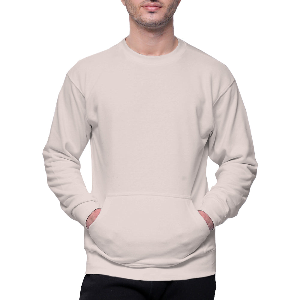 Circle Unisex French Terry Crewneck Sweatshirt with Pocket