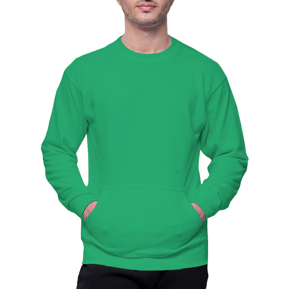 Circle Unisex French Terry Crewneck Sweatshirt with Pocket