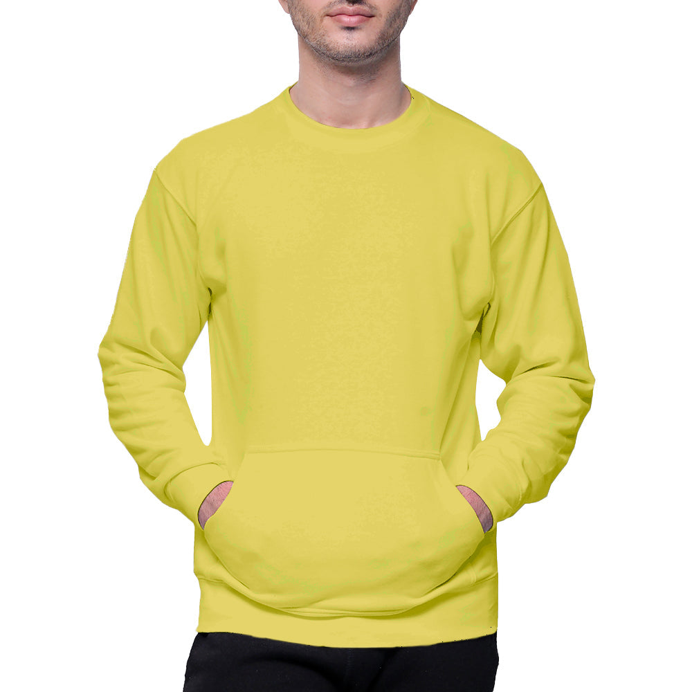 Circle Unisex French Terry Crewneck Sweatshirt with Pocket
