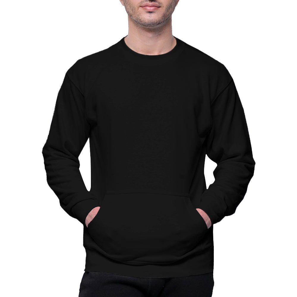 Circle Unisex French Terry Crewneck Sweatshirt with Pocket