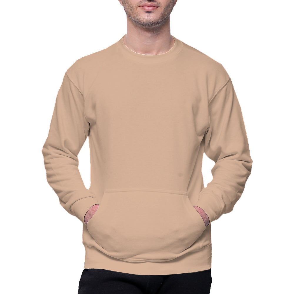 Circle Unisex French Terry Crewneck Sweatshirt with Pocket