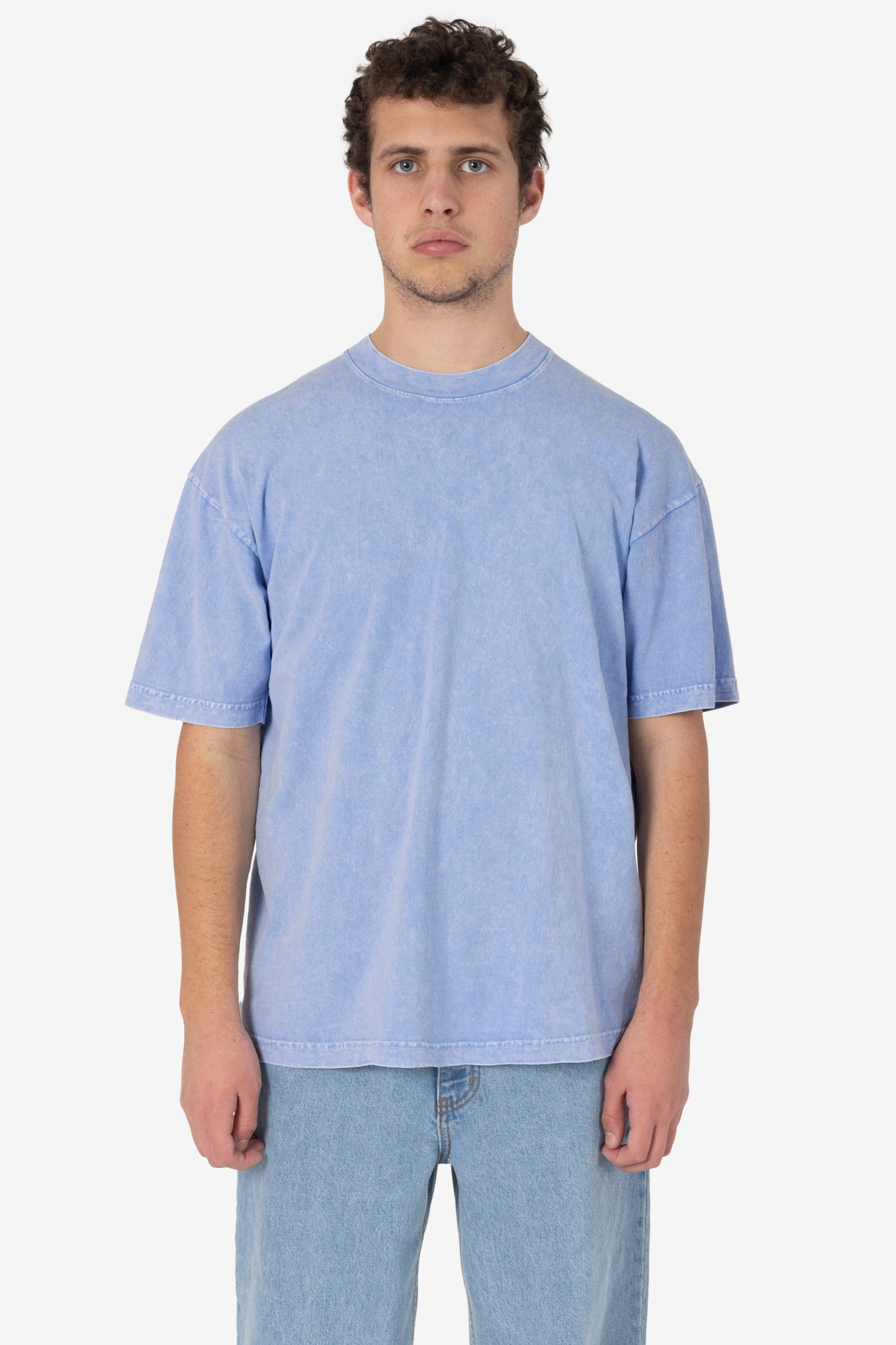 LA Apparel Garment Dye Crew Neck T-Shirt (Mineral Wash)