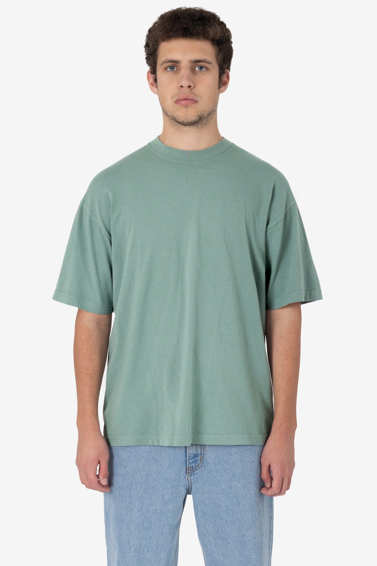 LA Apparel Garment Dye Crew Neck T-Shirt (Mineral Wash)