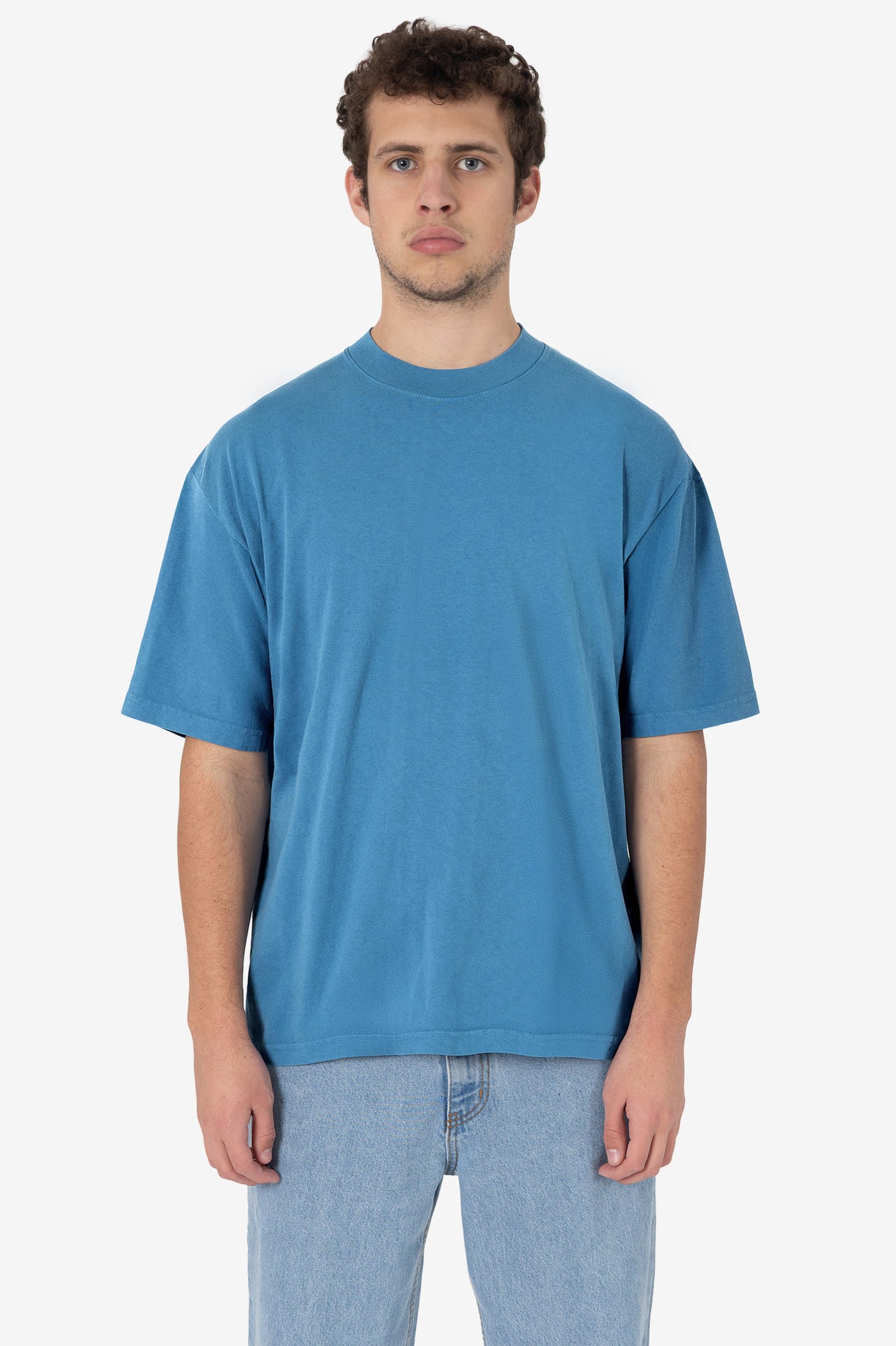 LA Apparel Garment Dye Crew Neck T-Shirt (Mineral Wash)