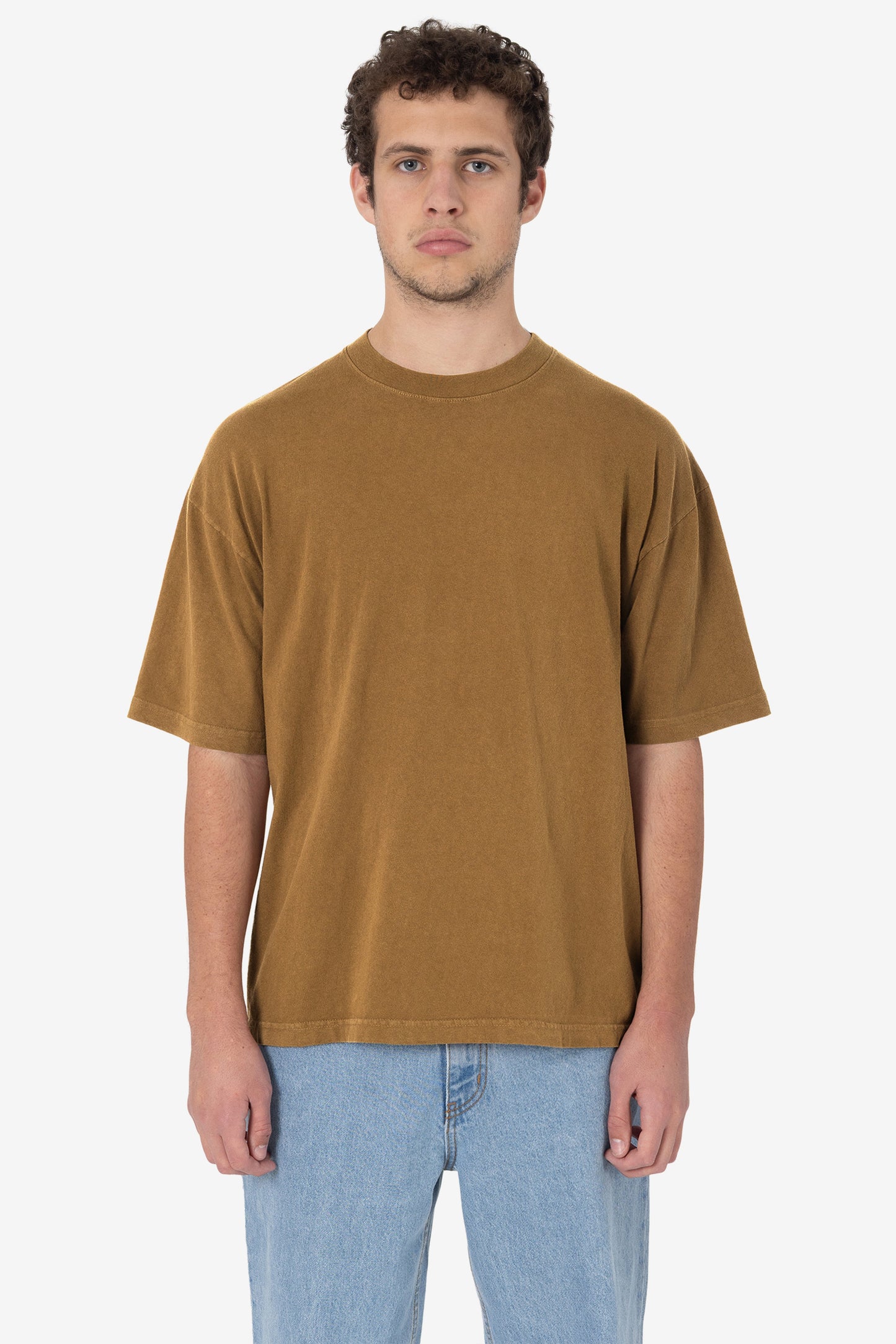 LA Apparel Garment Dye Crew Neck T-Shirt (Mineral Wash)