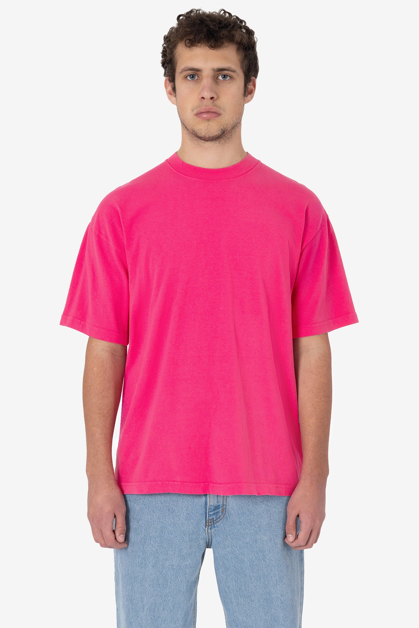 LA Apparel Garment Dye Crew Neck T-Shirt (Mineral Wash)