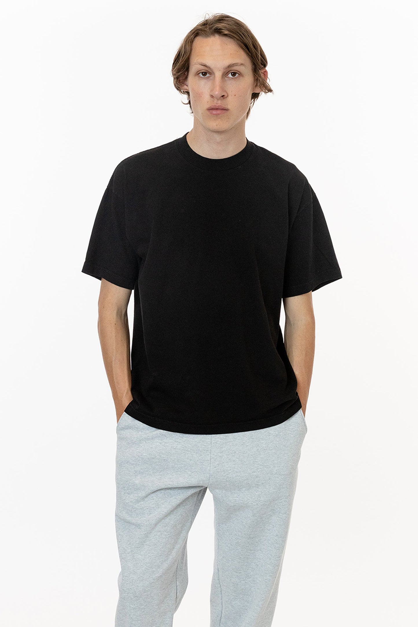 LA Apparel Garment Dye Crew Neck T-Shirt (Mineral Wash)