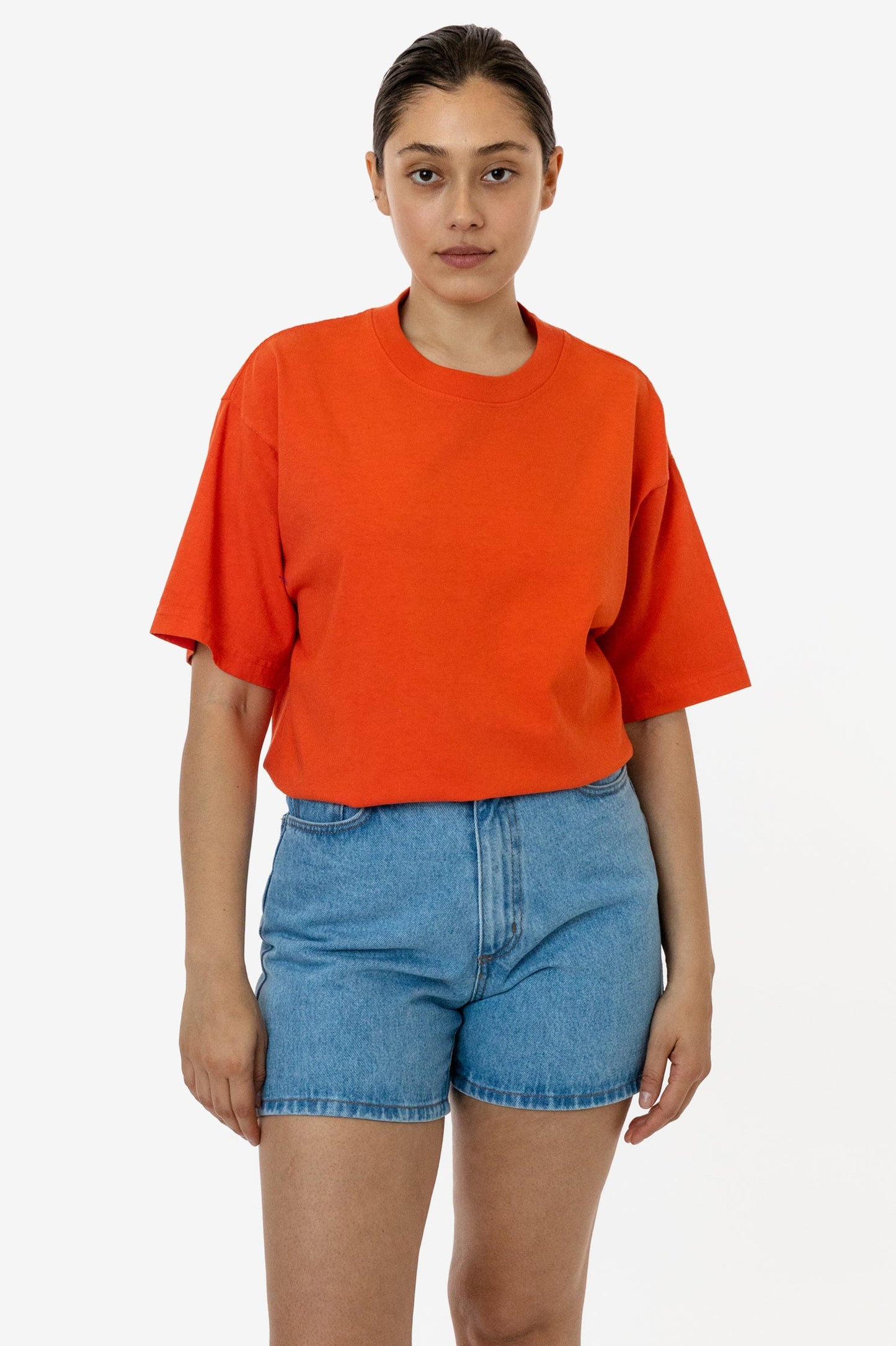 LA Apparel Garment Dye Crew Neck T-Shirt (Mineral Wash)