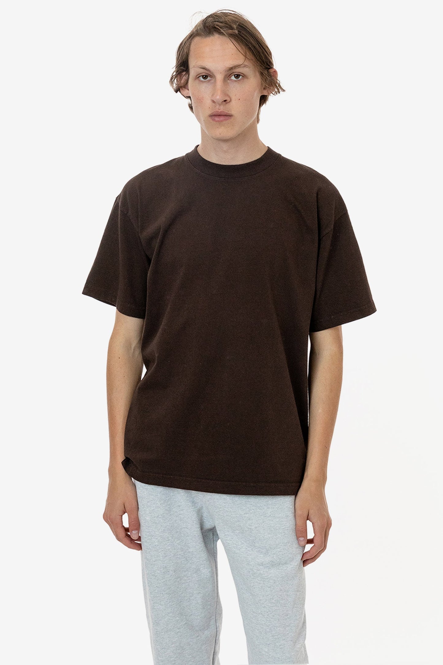 LA Apparel Garment Dye Crew Neck T-Shirt (Mineral Wash)