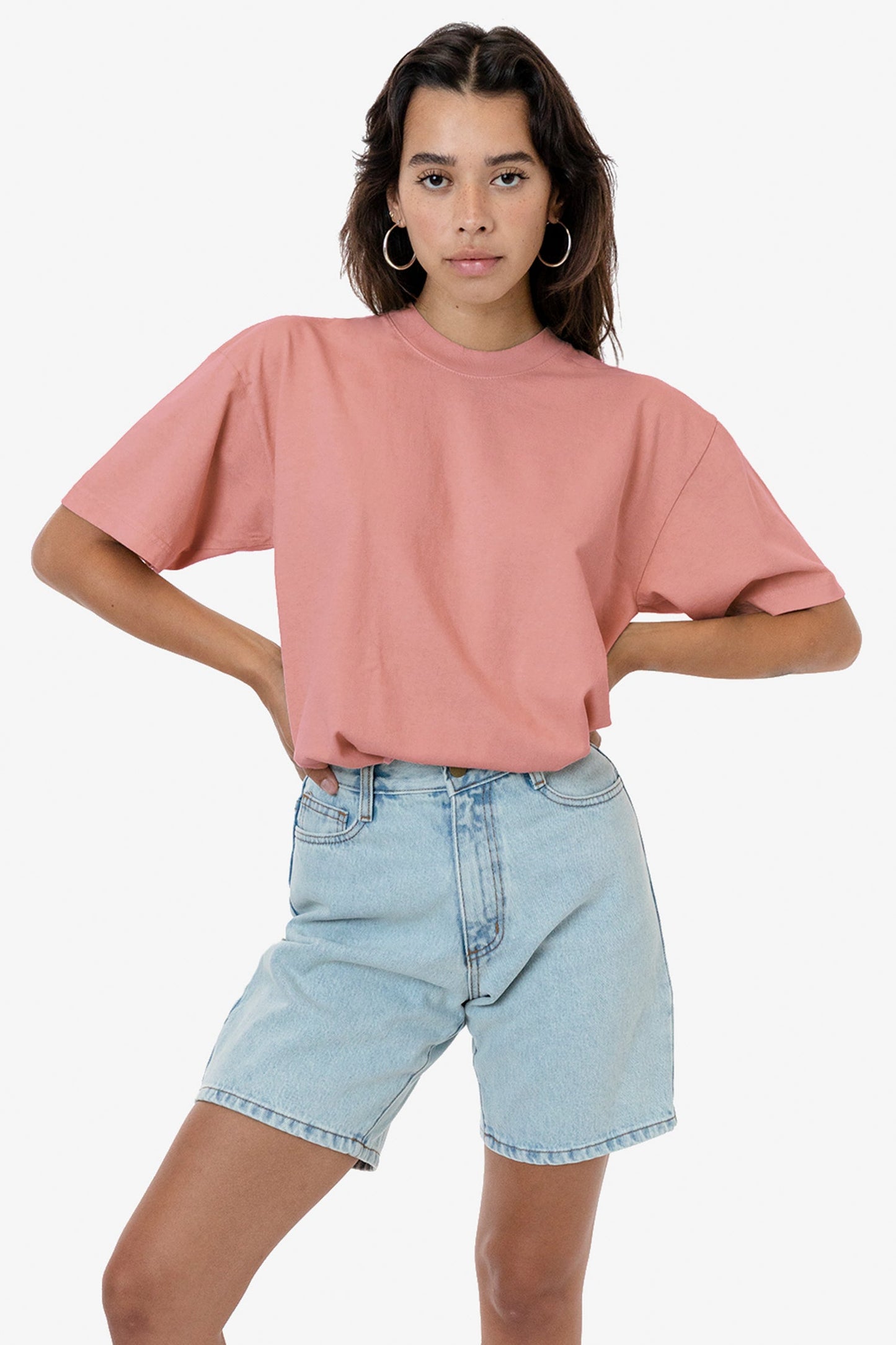 LA Apparel Garment Dye Crew Neck T-Shirt (Mineral Wash)