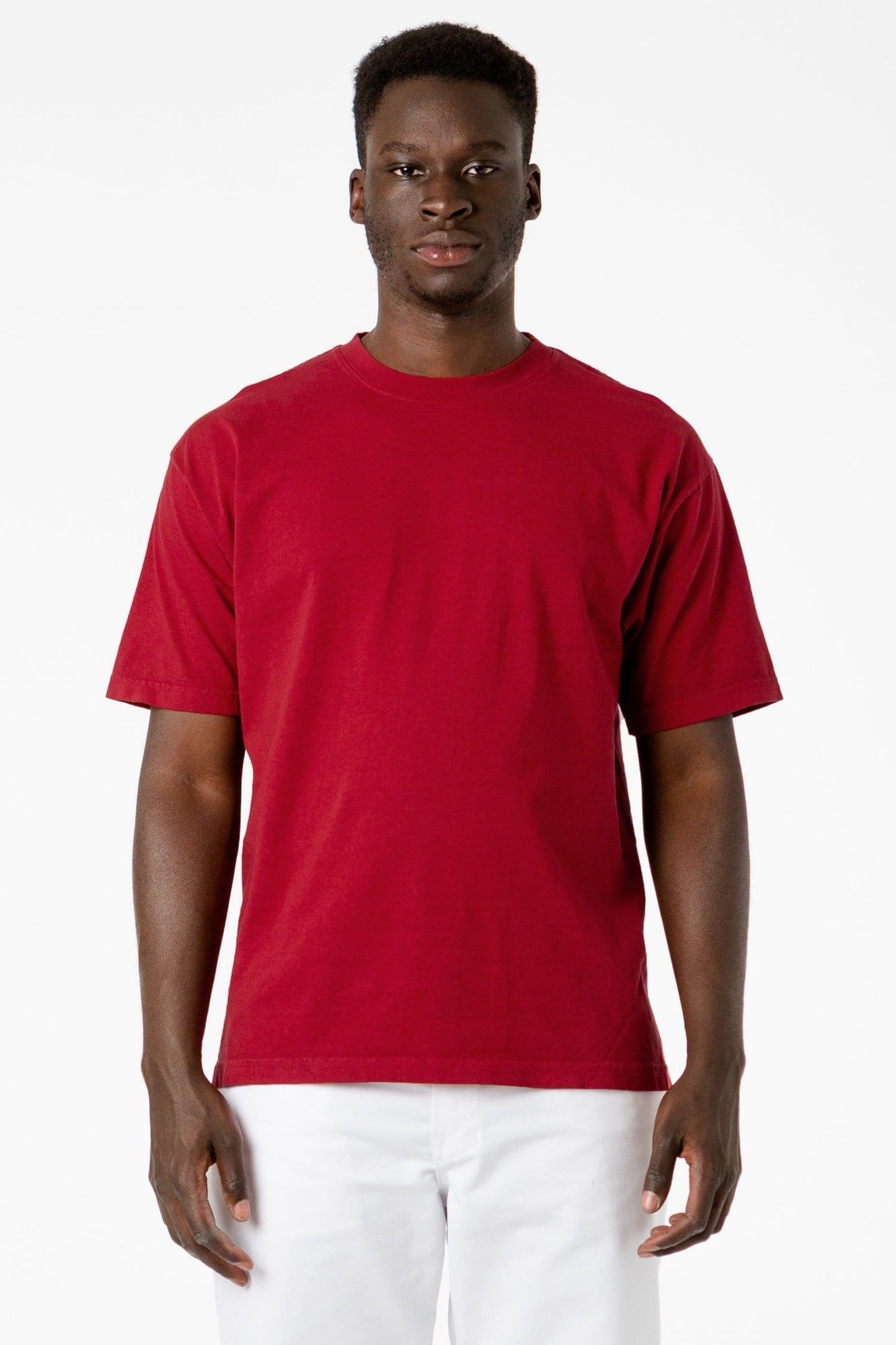 LA Apparel Garment Dye Crew Neck T-Shirt (Mineral Wash)