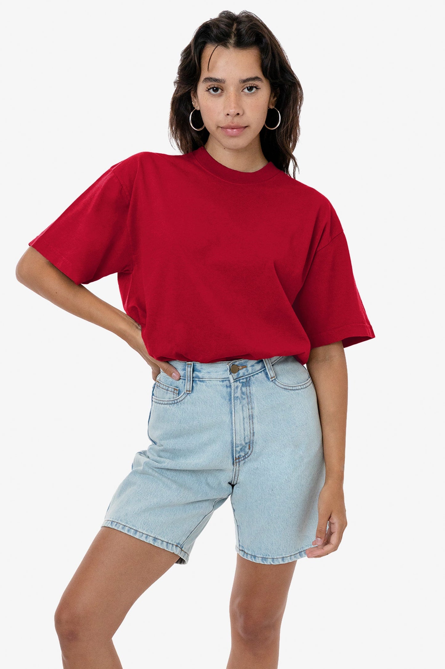 LA Apparel Garment Dye Crew Neck T-Shirt (Mineral Wash)