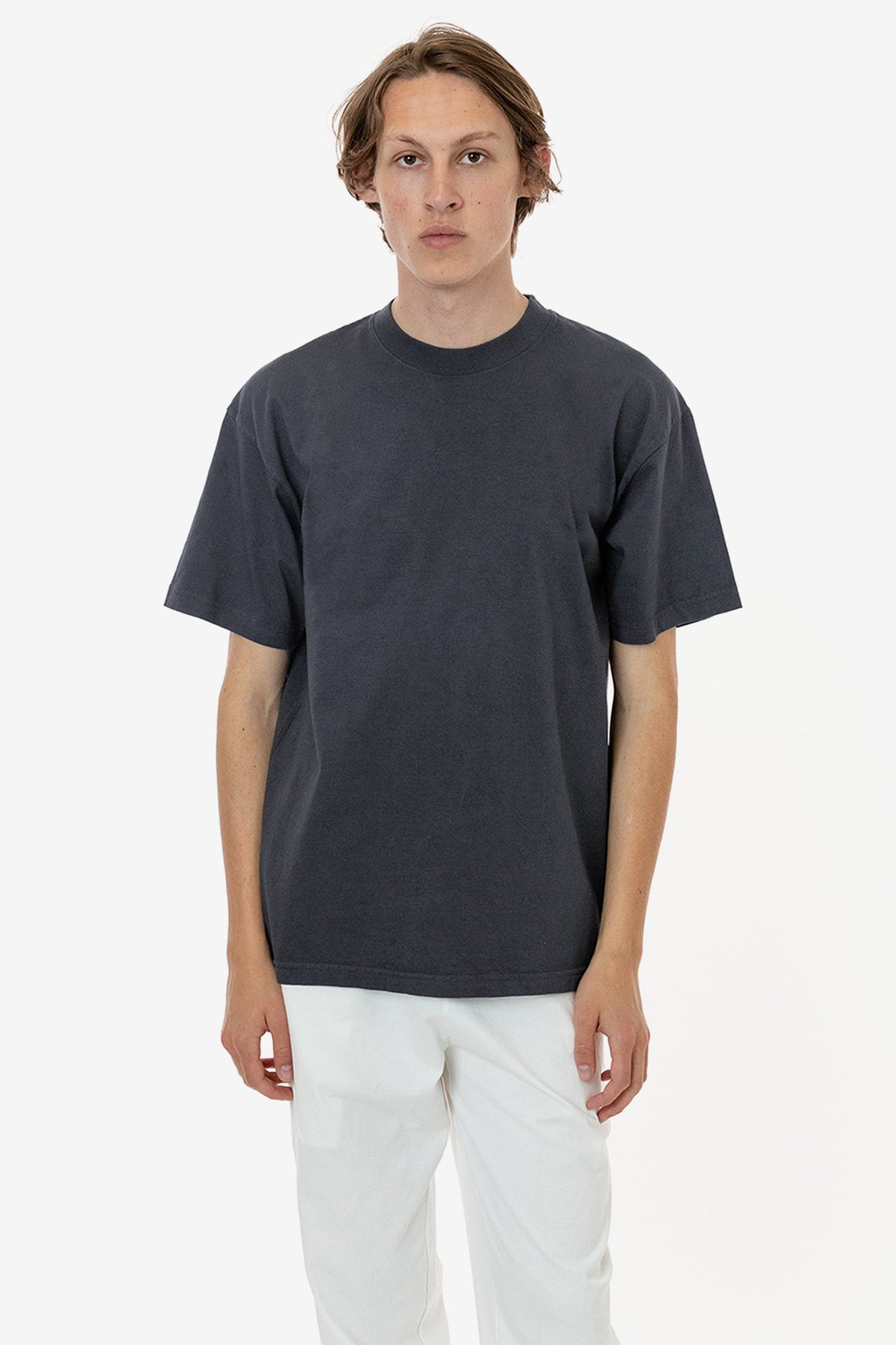 LA Apparel Garment Dye Crew Neck T-Shirt (Mineral Wash)