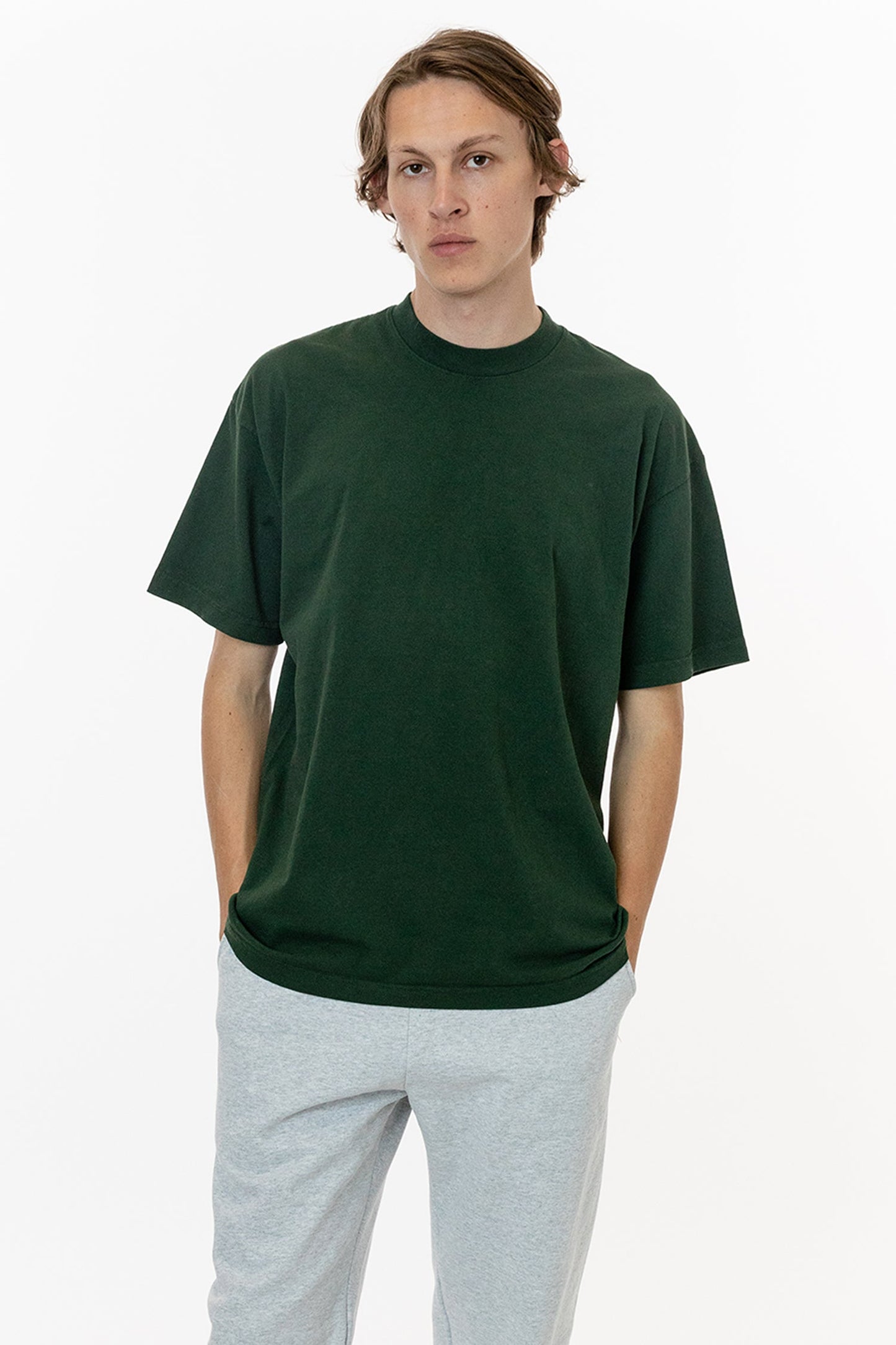 LA Apparel Garment Dye Crew Neck T-Shirt (Mineral Wash)