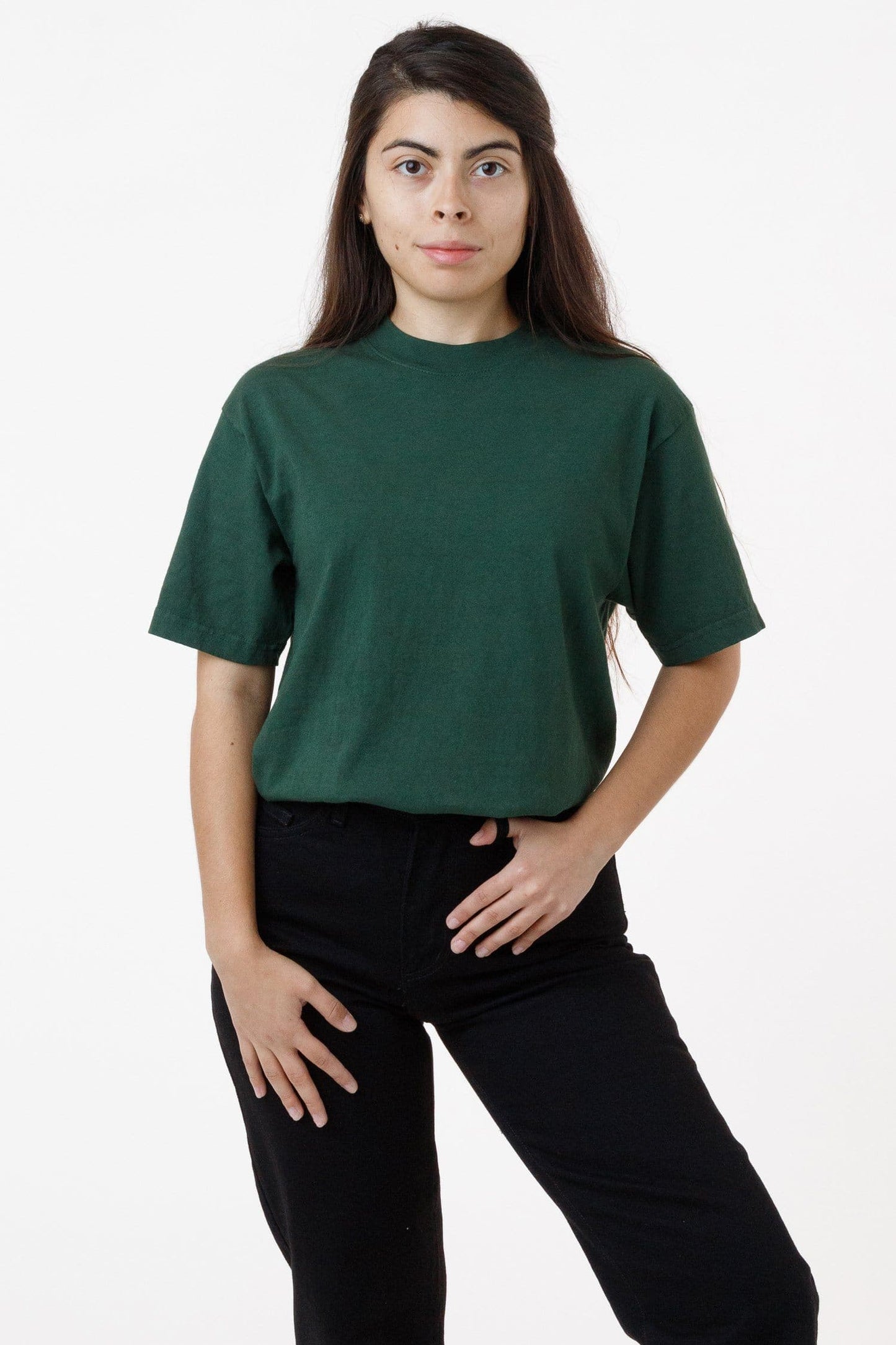 LA Apparel Garment Dye Crew Neck T-Shirt (Mineral Wash)