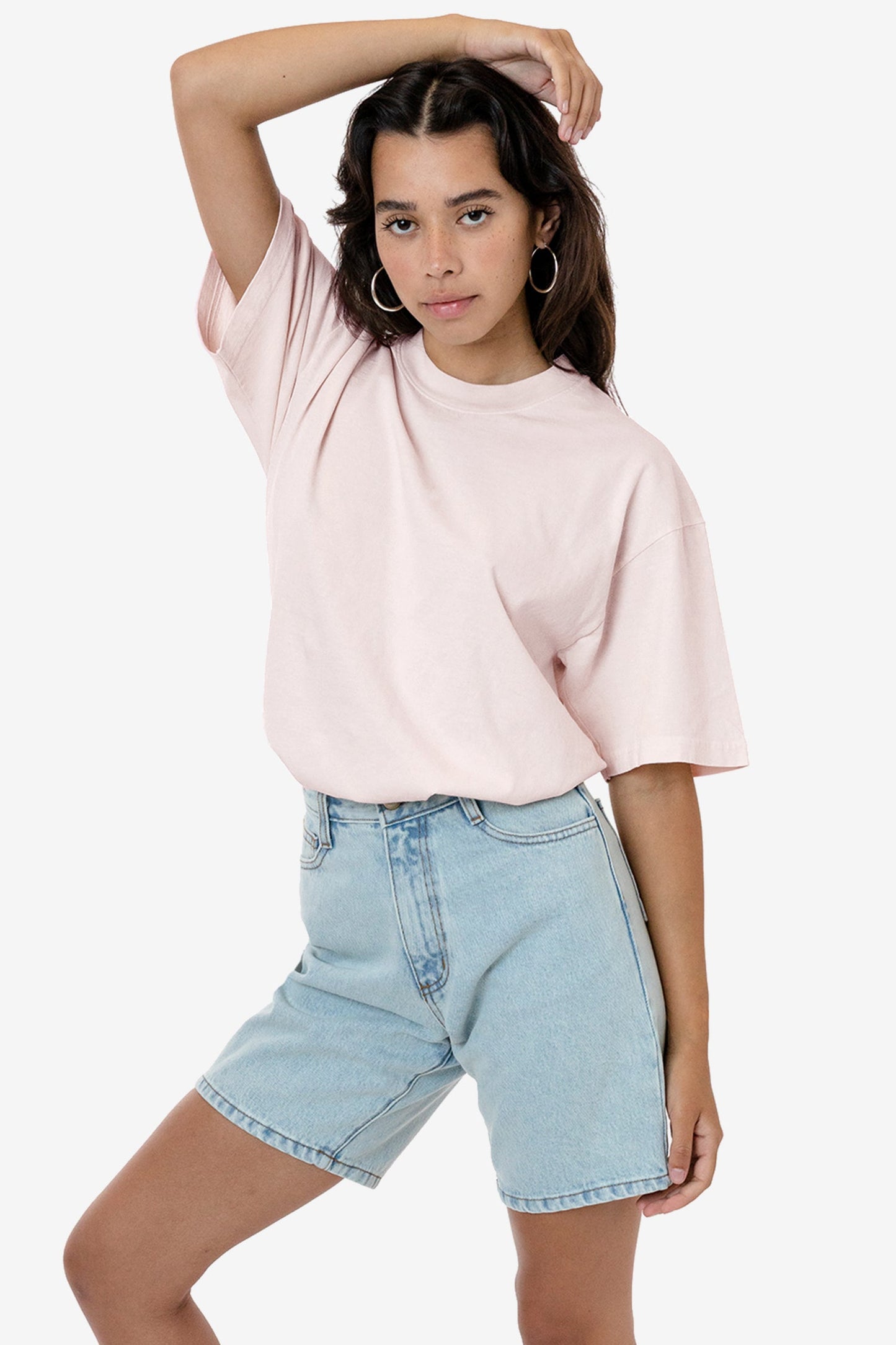 LA Apparel Garment Dye Crew Neck T-Shirt (Mineral Wash)