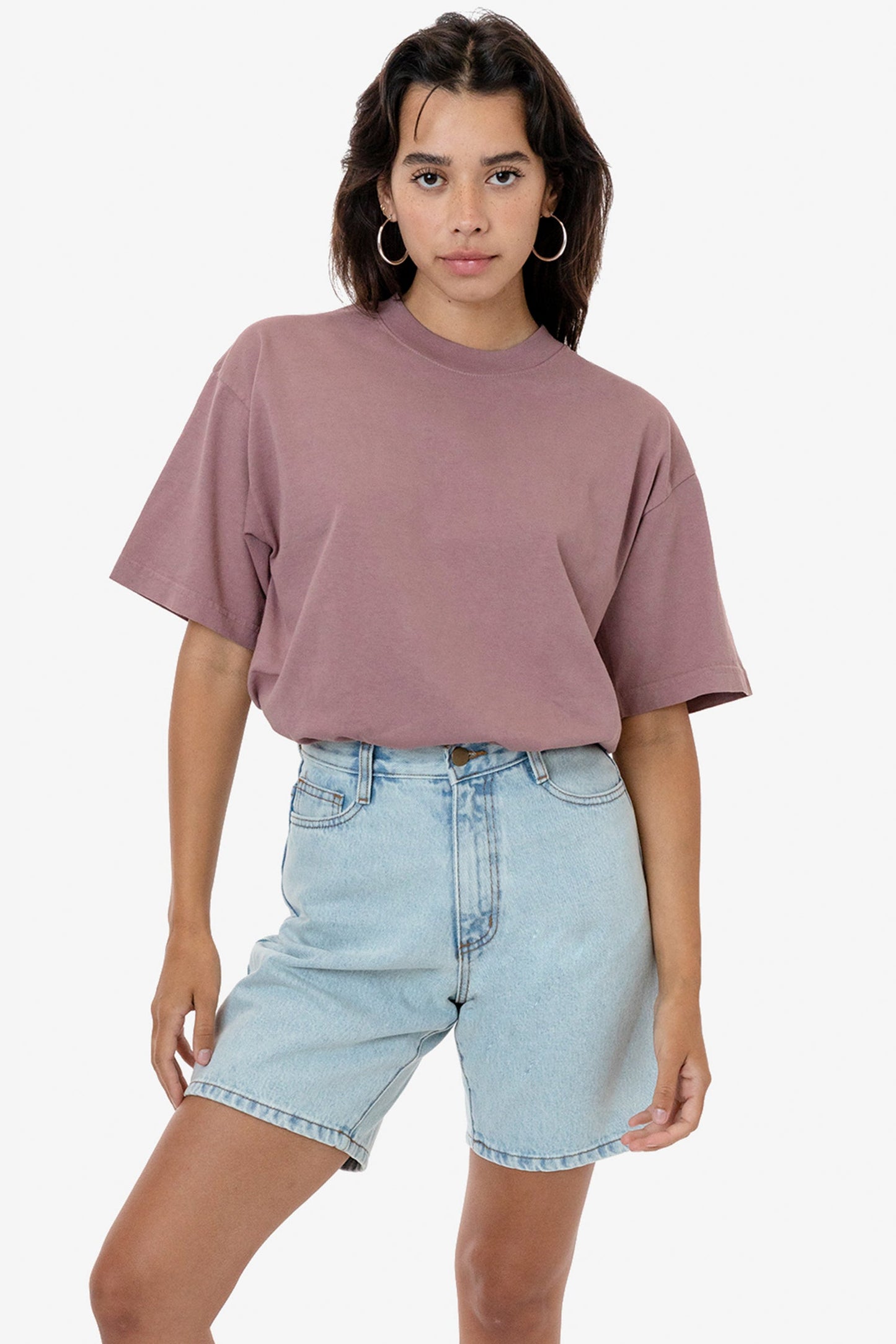 LA Apparel Garment Dye Crew Neck T-Shirt (Mineral Wash)
