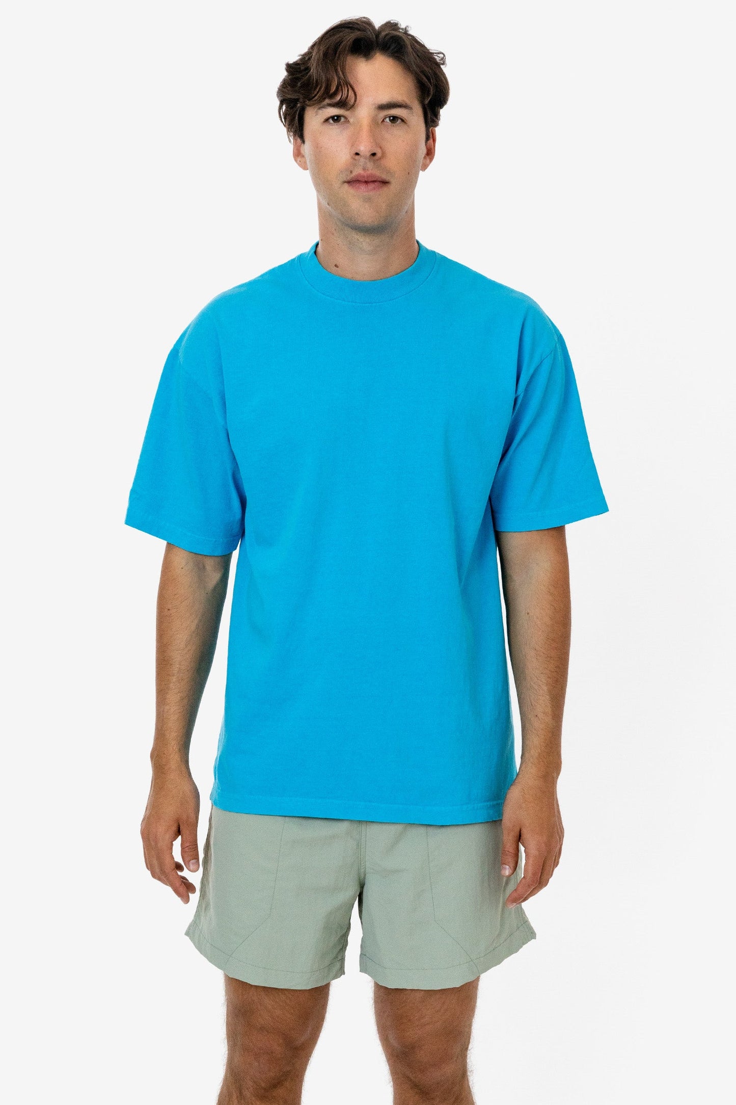 LA Apparel Garment Dye Crew Neck T-Shirt (Mineral Wash)