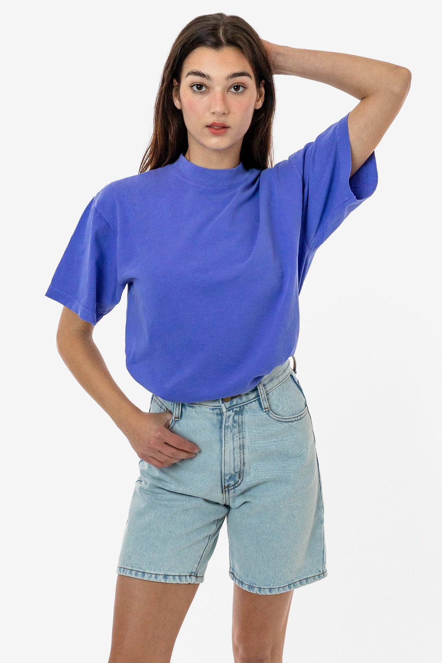 LA Apparel Garment Dye Crew Neck T-Shirt (Mineral Wash)
