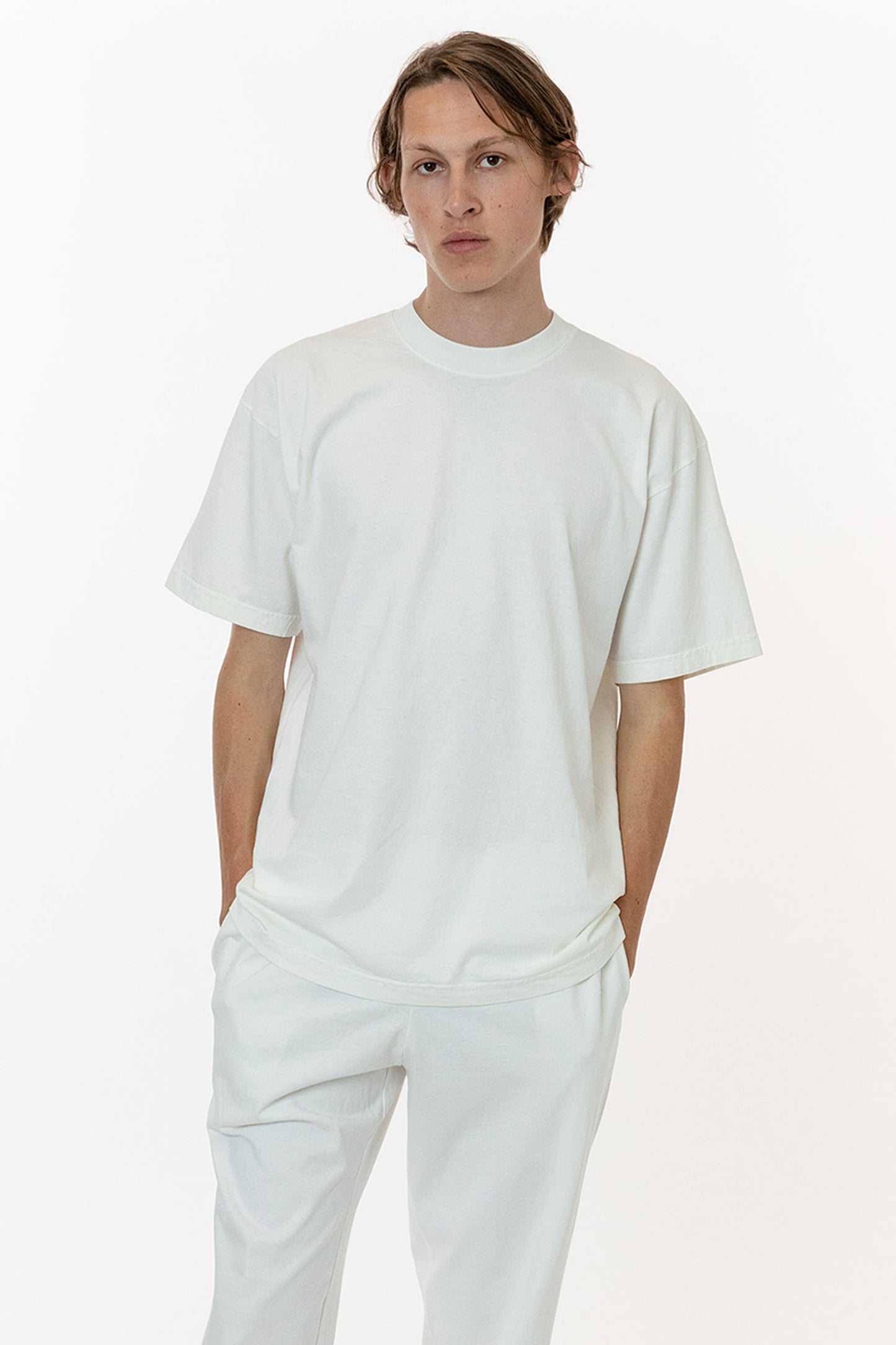 LA Apparel Garment Dye Crew Neck T-Shirt (Mineral Wash)