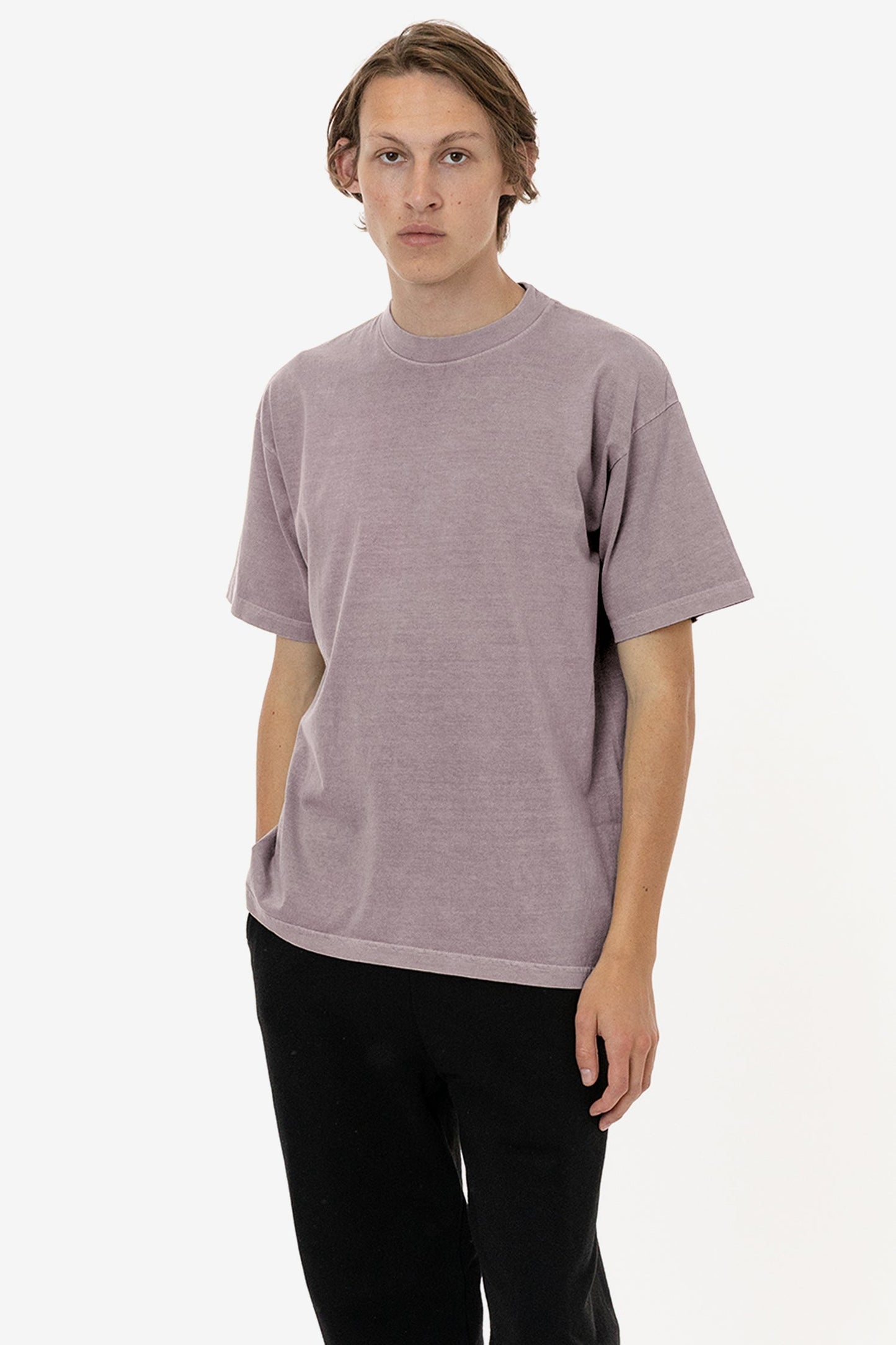 LA Apparel Garment Dye Crew Neck T-Shirt (Mineral Wash)
