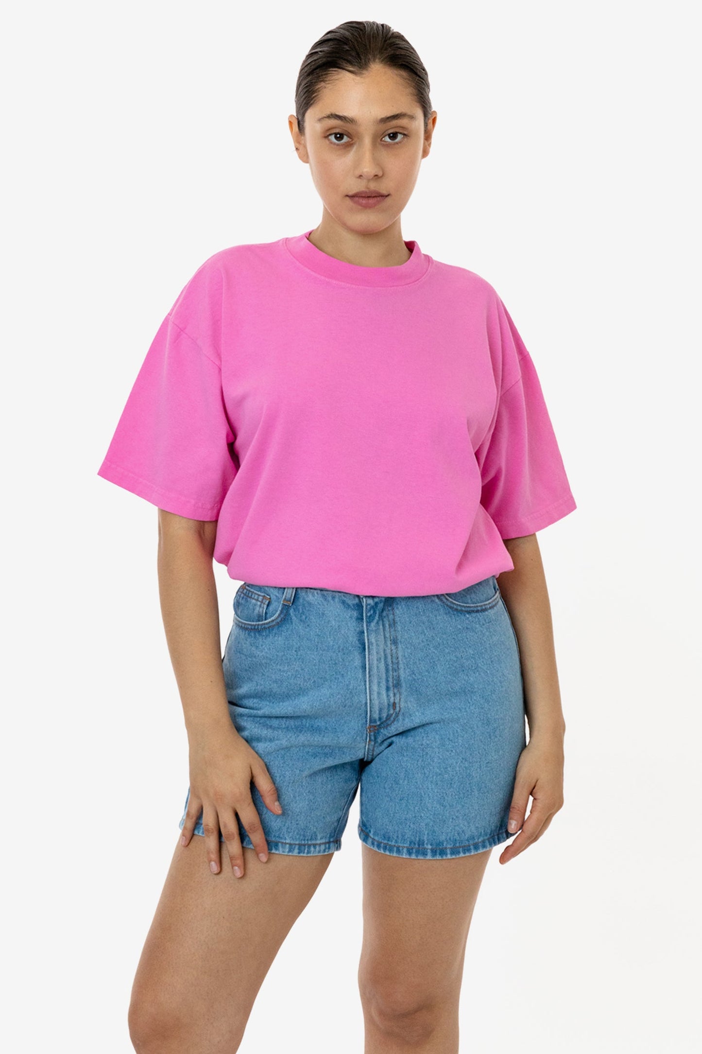 LA Apparel Garment Dye Crew Neck T-Shirt (Mineral Wash)