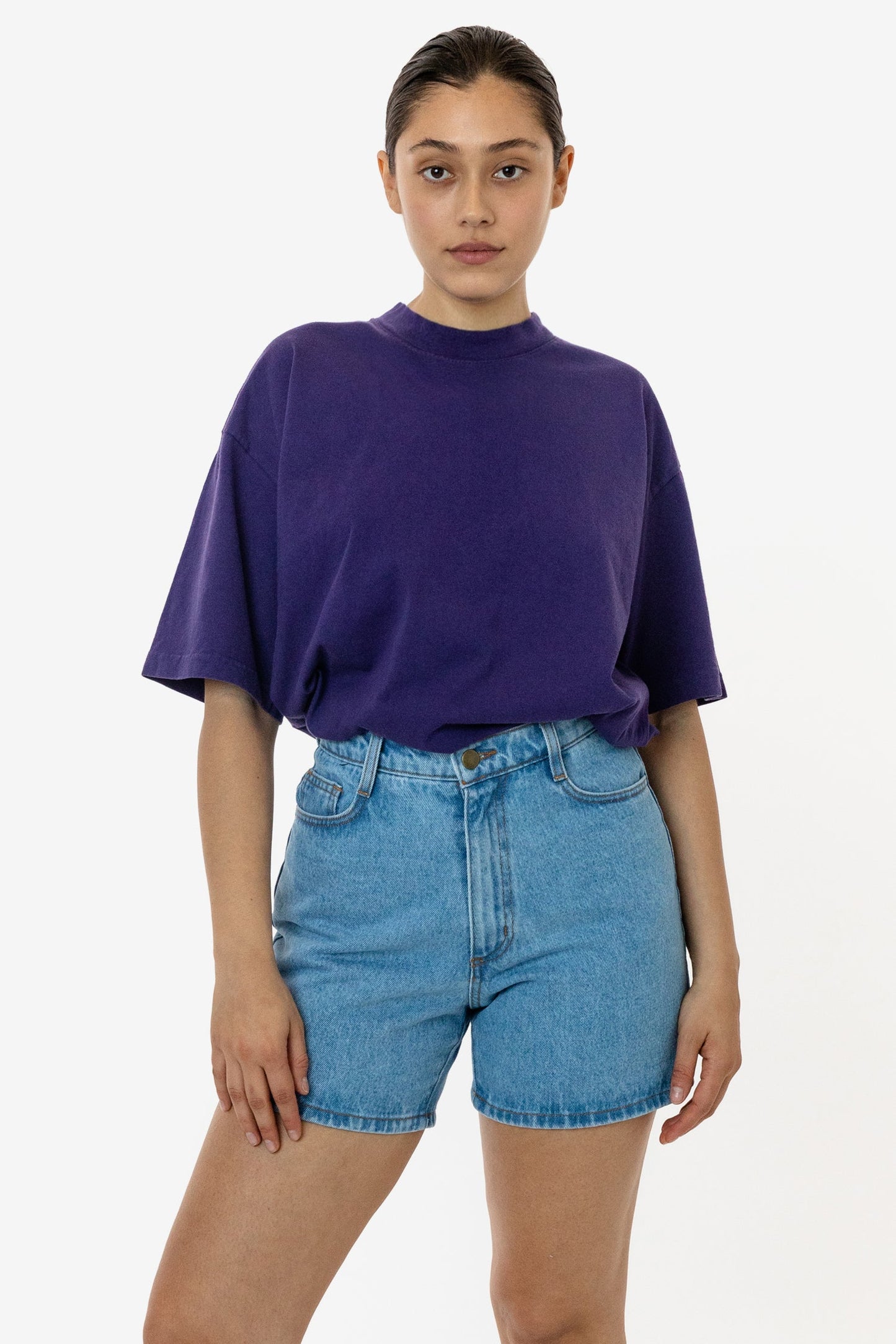 LA Apparel Garment Dye Crew Neck T-Shirt (Mineral Wash)