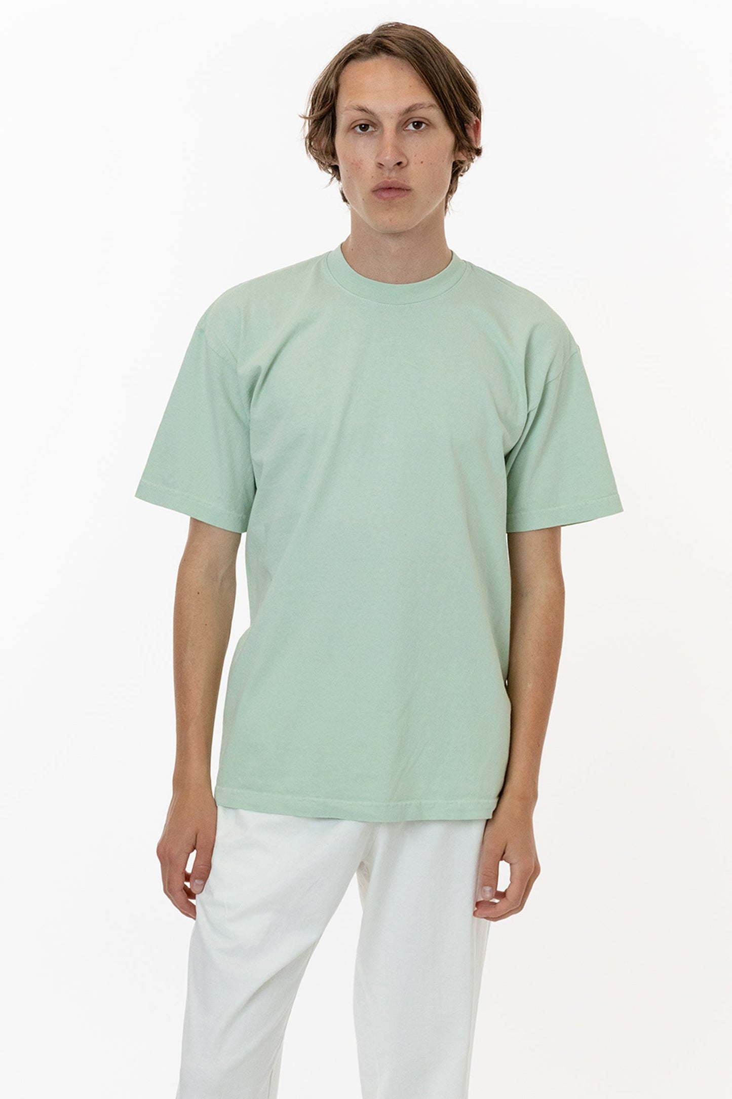 LA Apparel Garment Dye Crew Neck T-Shirt (Mineral Wash)
