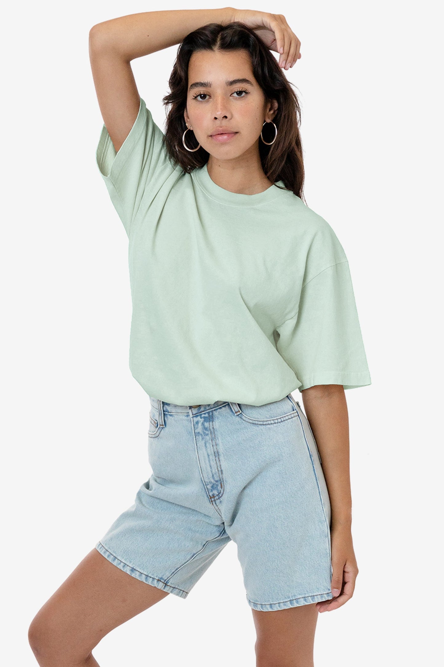 LA Apparel Garment Dye Crew Neck T-Shirt (Mineral Wash)