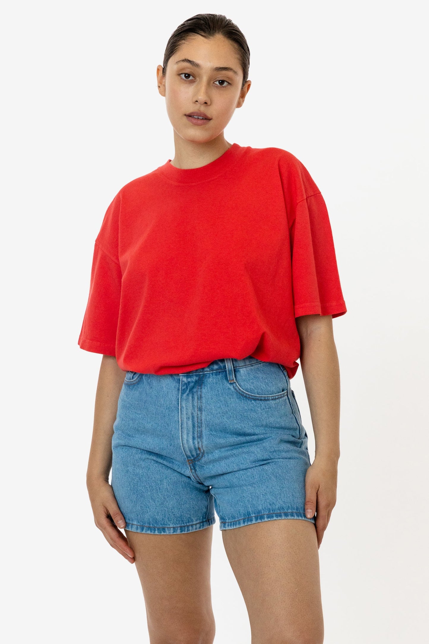 LA Apparel Garment Dye Crew Neck T-Shirt (Mineral Wash)