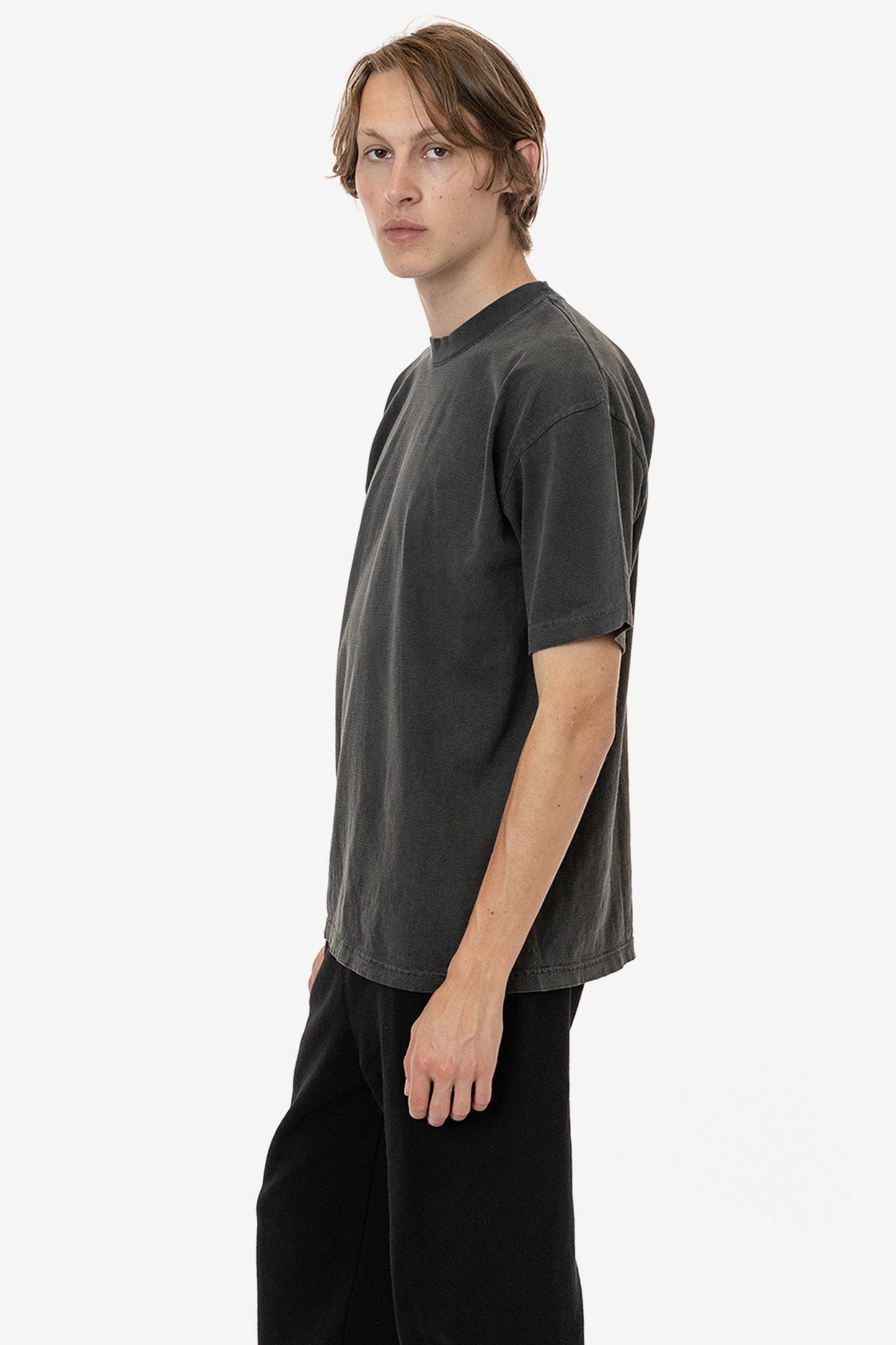LA Apparel Garment Dye Crew Neck T-Shirt (Mineral Wash)