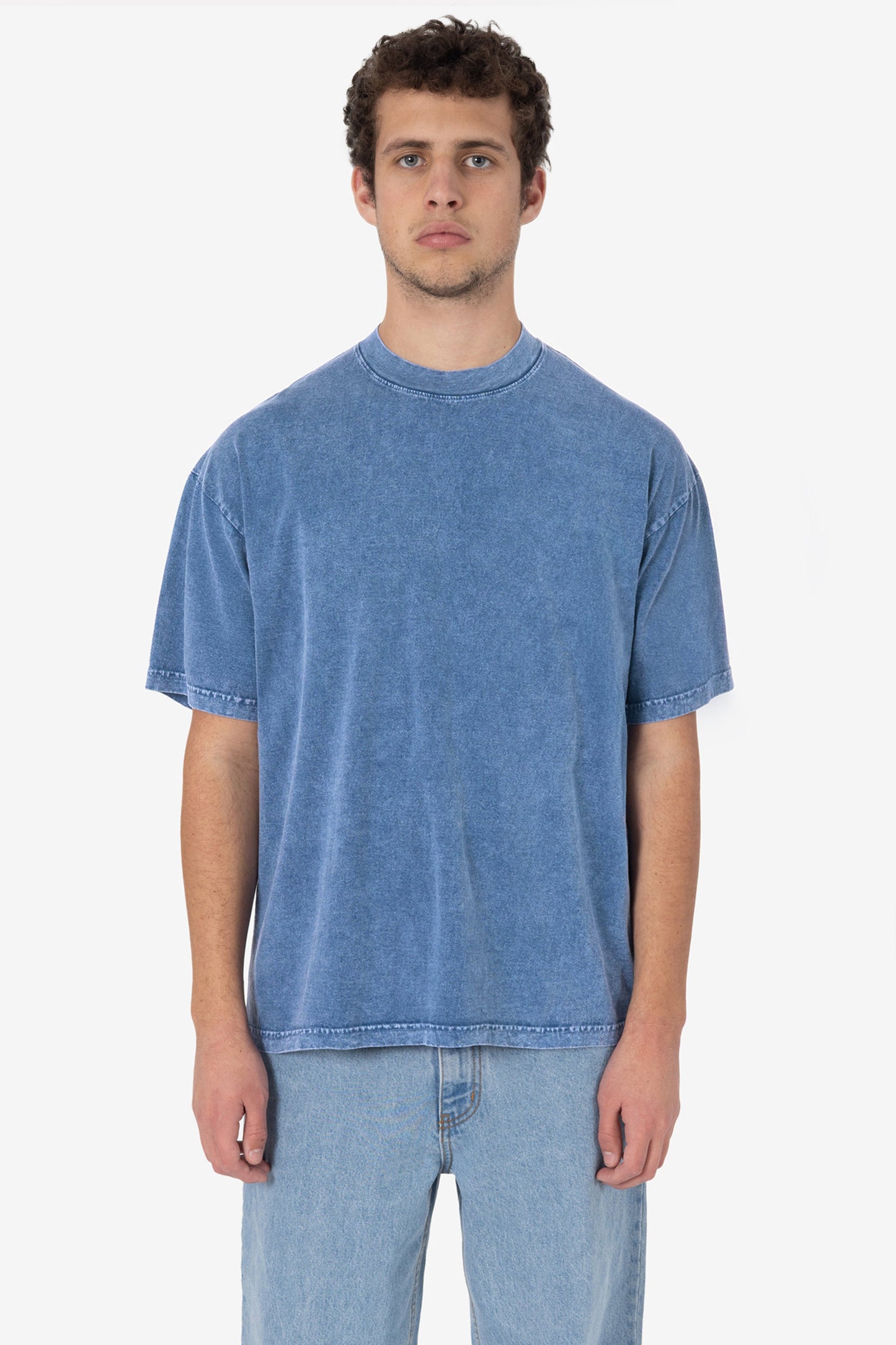 LA Apparel Garment Dye Crew Neck T-Shirt (Mineral Wash)