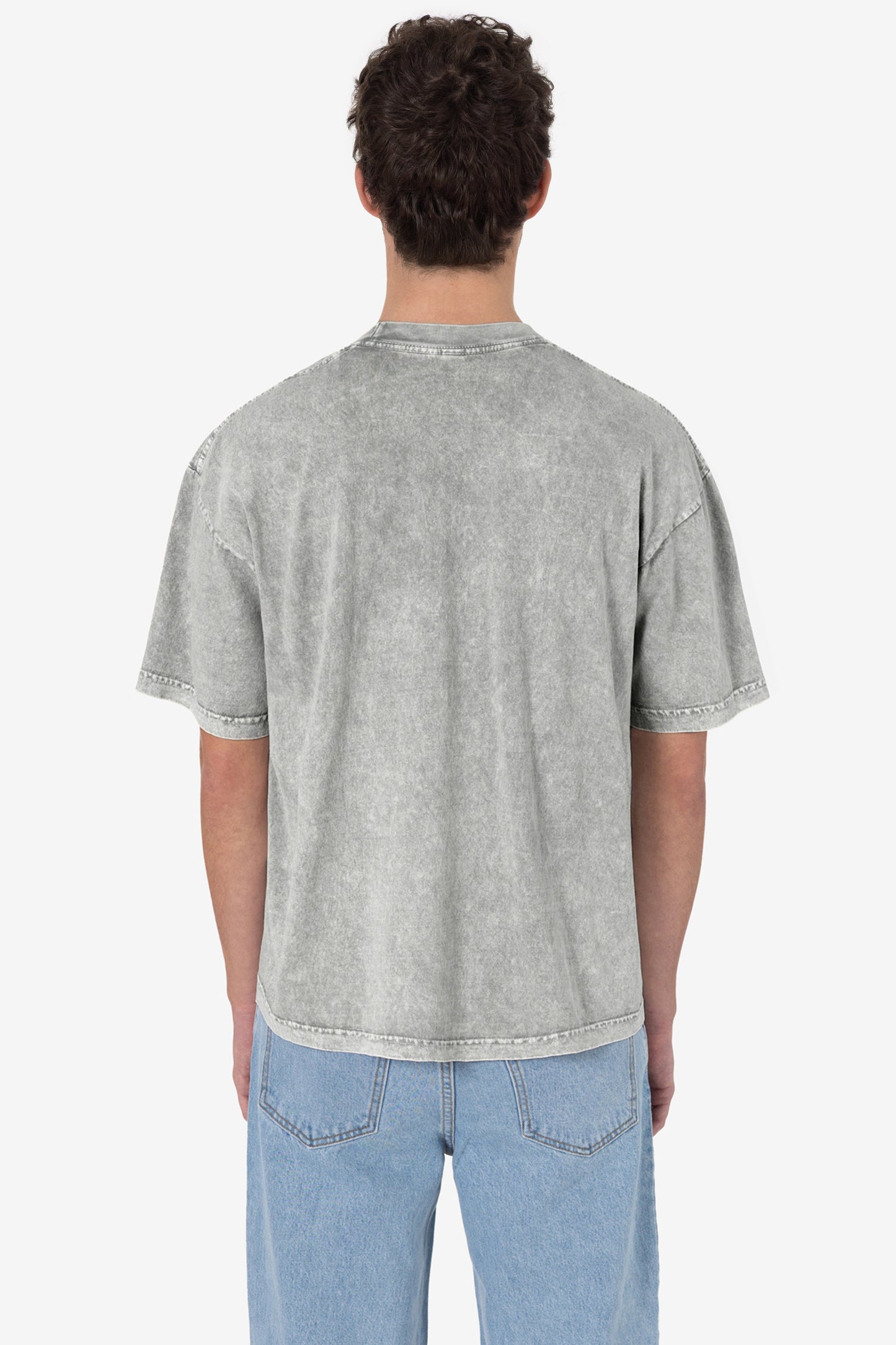 LA Apparel Garment Dye Crew Neck T-Shirt (Mineral Wash)