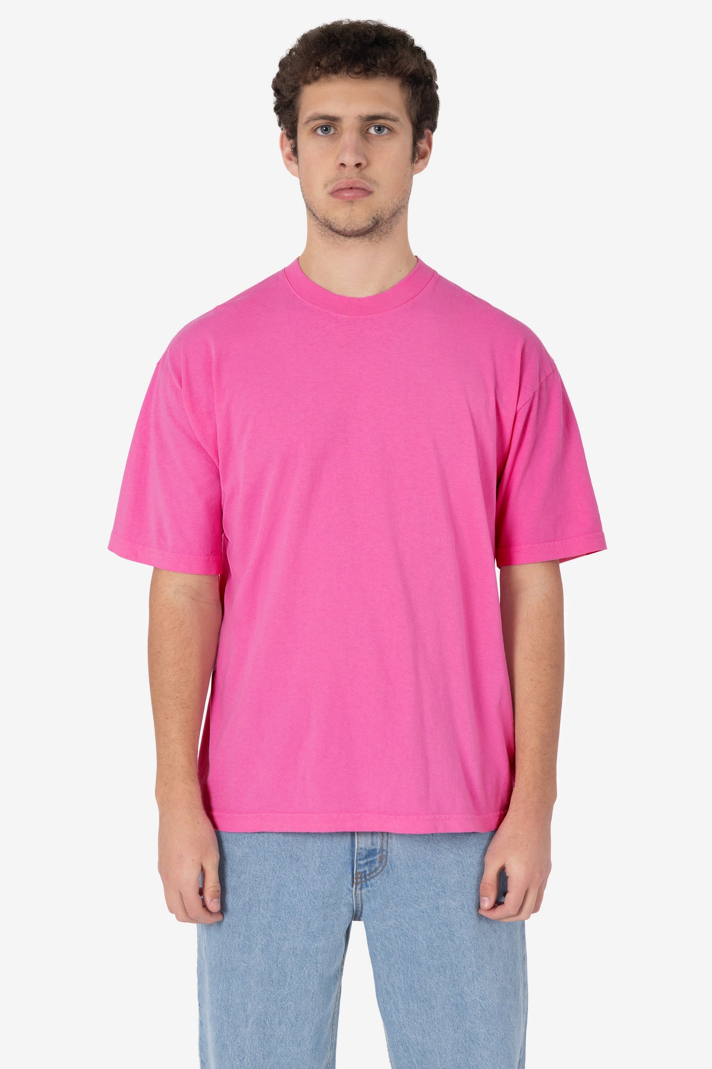 LA Apparel Garment Dye Crew Neck T-Shirt (Mineral Wash)