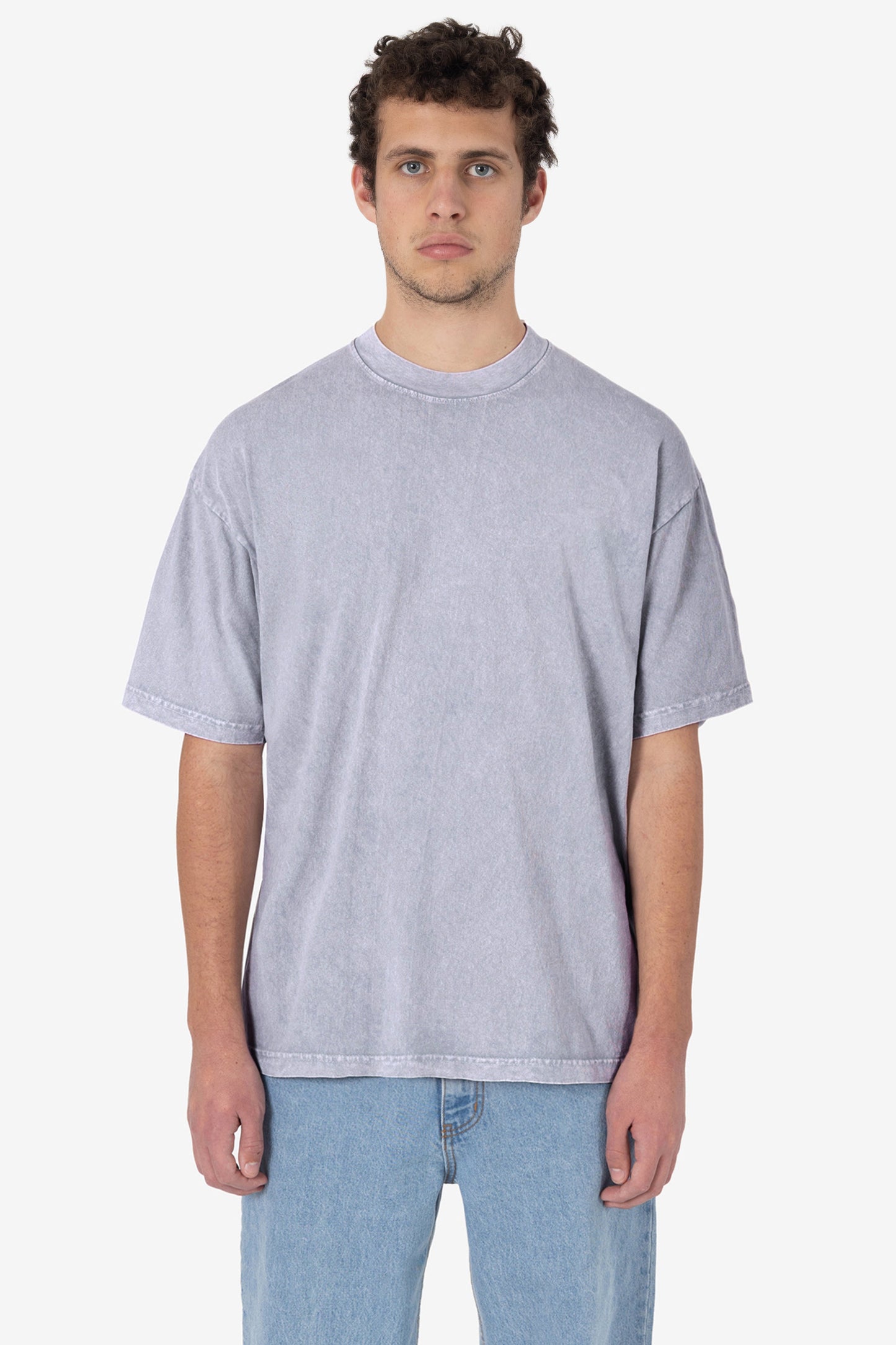 LA Apparel Garment Dye Crew Neck T-Shirt (Mineral Wash)