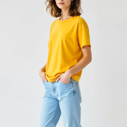 Circle Skinny Fit Short Sleeve Women Tee