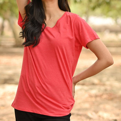 Circle Skinny Fit Short Sleeve Women Tee