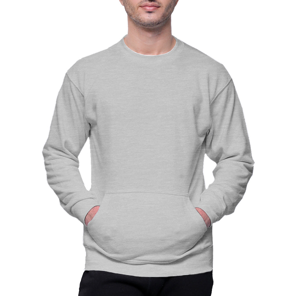 Circle Unisex French Terry Crewneck Sweatshirt with Pocket