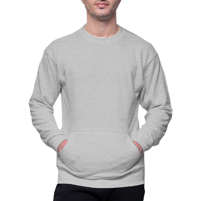 Circle Unisex French Terry Crewneck Sweatshirt with Pocket