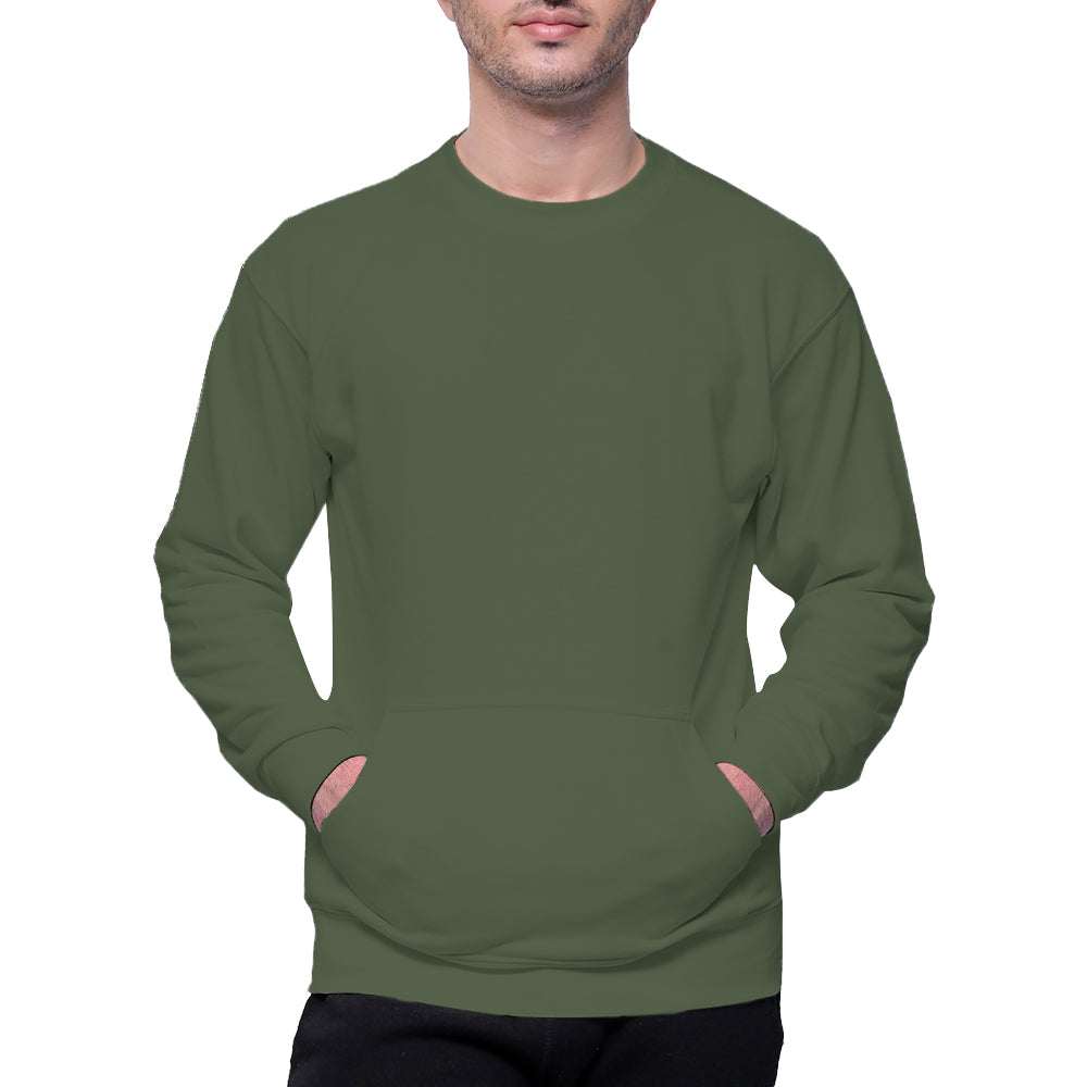 Circle Unisex French Terry Crewneck Sweatshirt with Pocket