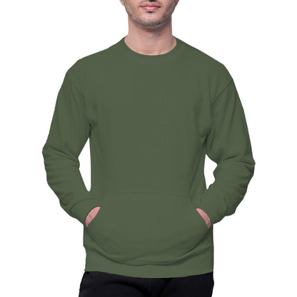 Circle Unisex French Terry Crewneck Sweatshirt with Pocket