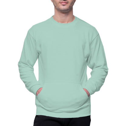 Circle Unisex French Terry Crewneck Sweatshirt with Pocket