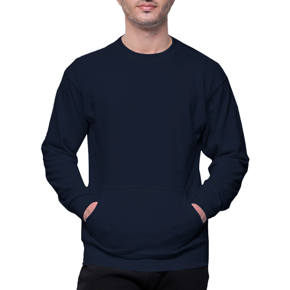 Circle Unisex French Terry Crewneck Sweatshirt with Pocket