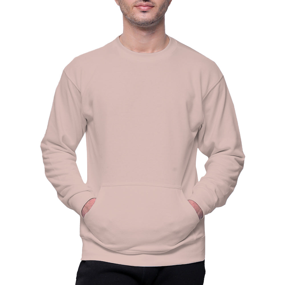 Circle Unisex French Terry Crewneck Sweatshirt with Pocket