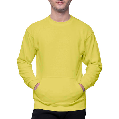 Circle Unisex French Terry Crewneck Sweatshirt with Pocket